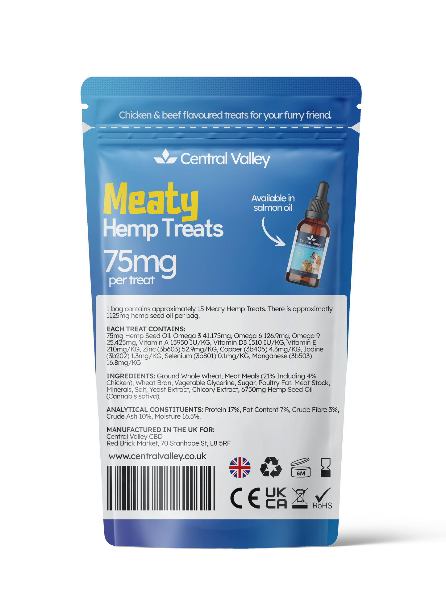 Central Valley Hemp Treats - Relaxing Treats (15 Calming Treats)