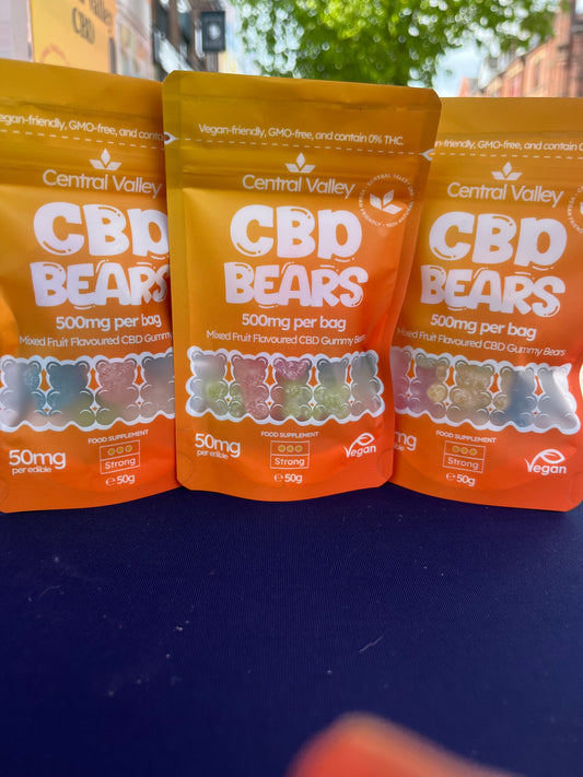 Strong 50mg CBD Gummy Bears – 3 for £15 grab bag Bundle (1500mg CBD Total)