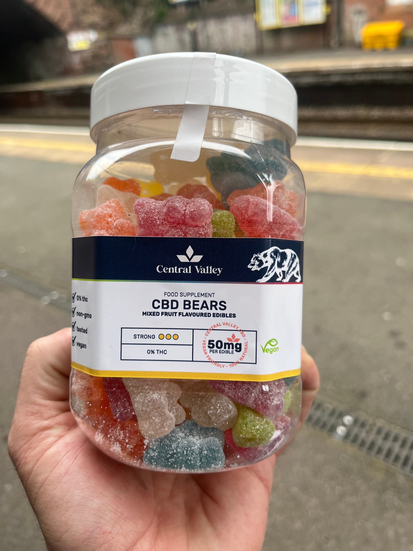 Strong 50mg Broad Spectrum CBD Gummies – Deep Relief (100 Gummies-5000mg total)