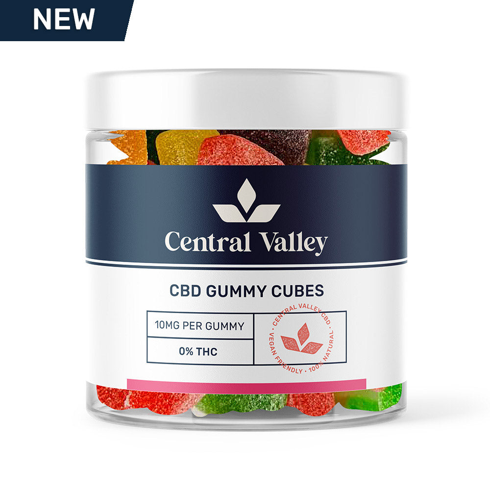 CBD Gummy Cubes Small Tub (10mg)