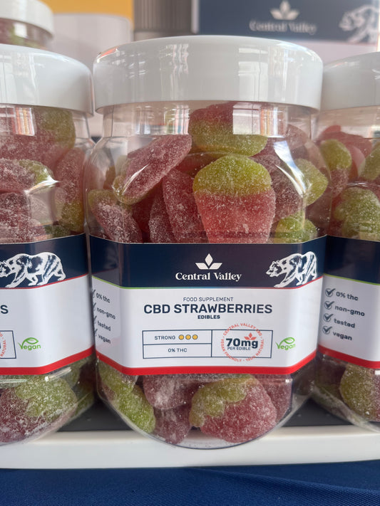 70mg Maximum Strength Strawberry CBD Gummies (Deep Reset)