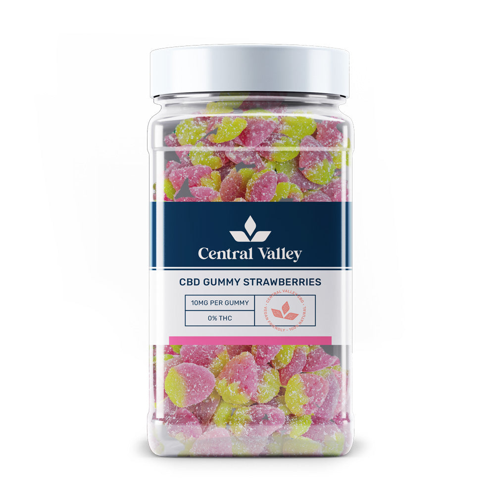 CBD Gummy Strawberries Large Tub (10mg)