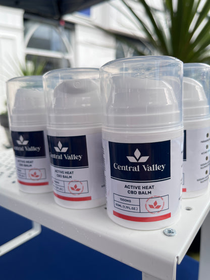 Active Heat CBD Balm 1000mg Warming Topical FSA Approved - Central Valley CBD