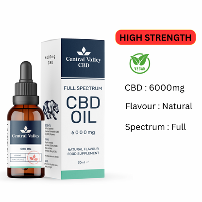 6000mg Full Spectrum CBD Oil – Extra Strength Relief + 500MG grab bag