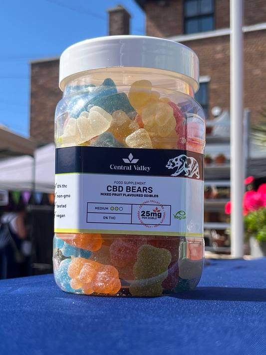 25mg Broad Spectrum CBD Gummies – Calm & Focus (100 Gummies-2500mg total)