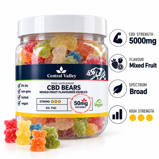 50mg Broad Spectrum CBD Gummies – 100 Gummies
