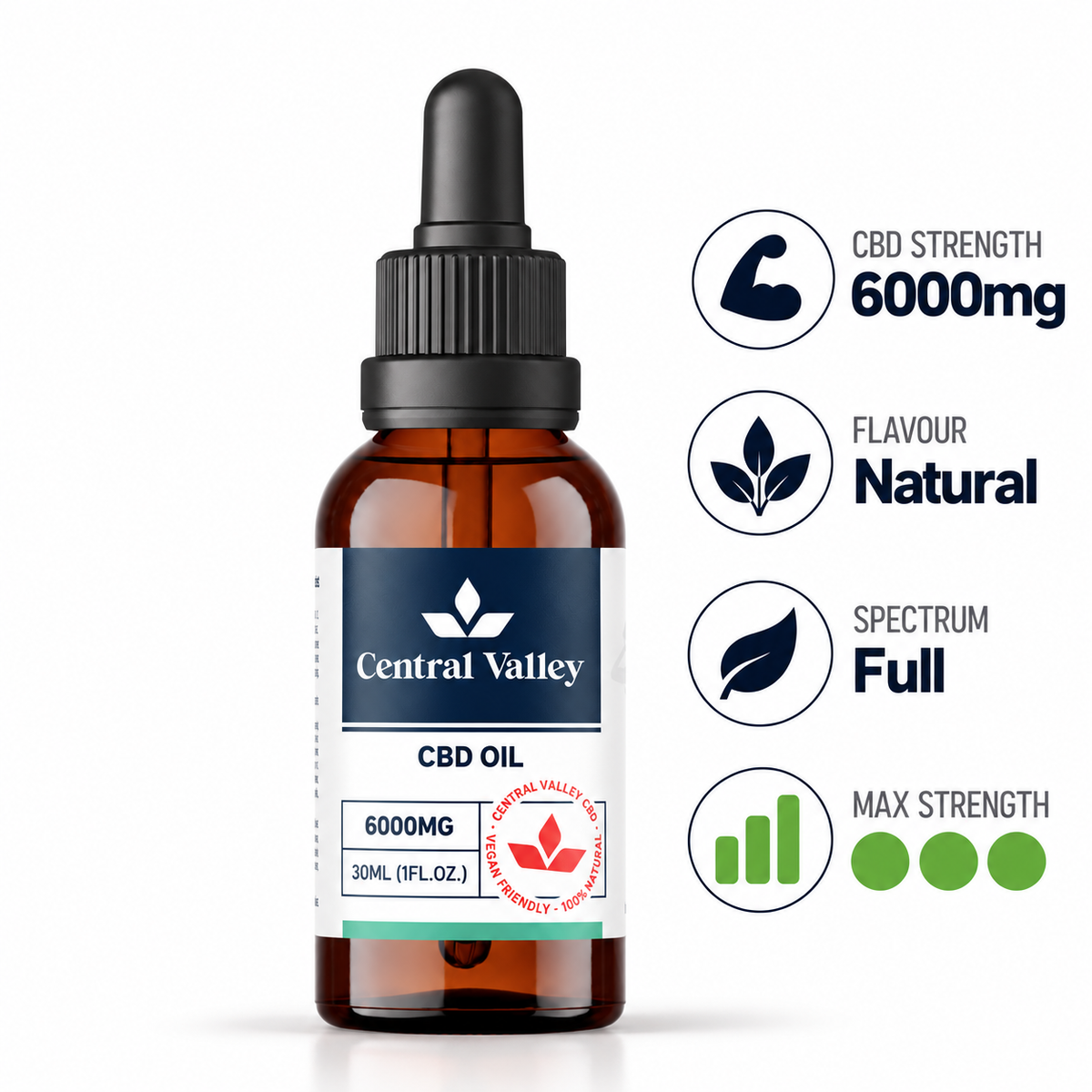 6000mg Full Spectrum CBD Oil – 30ml + Free Grab Bag