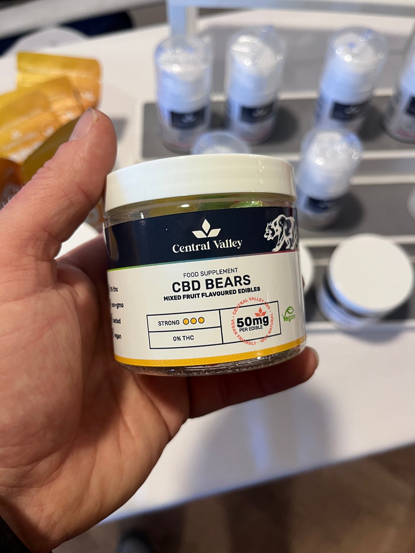 50mg Broad Spectrum CBD Gummies – Deep Relief (25 Gummies-1250mg total)