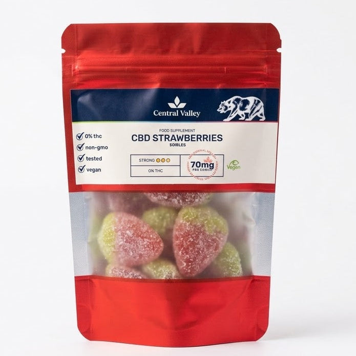 70mg CBD Strawberry Gummies Grab bag 10 gummies (Max Strength)