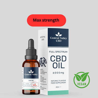 6000mg Full Spectrum CBD Oil – Extra Strength Relief + 500MG grab bag