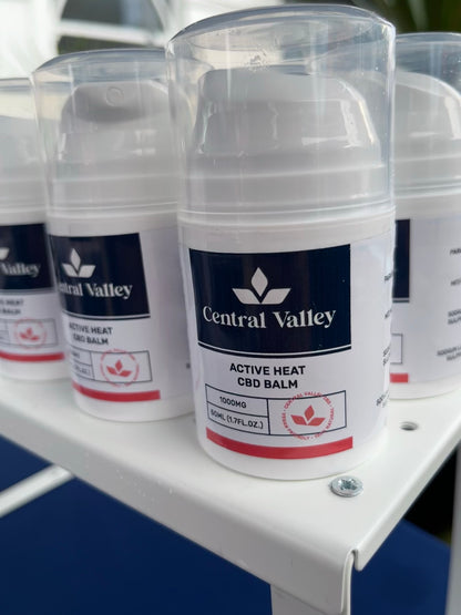Active Heat CBD Balm 1000mg Warming Topical FSA Approved - Central Valley CBD