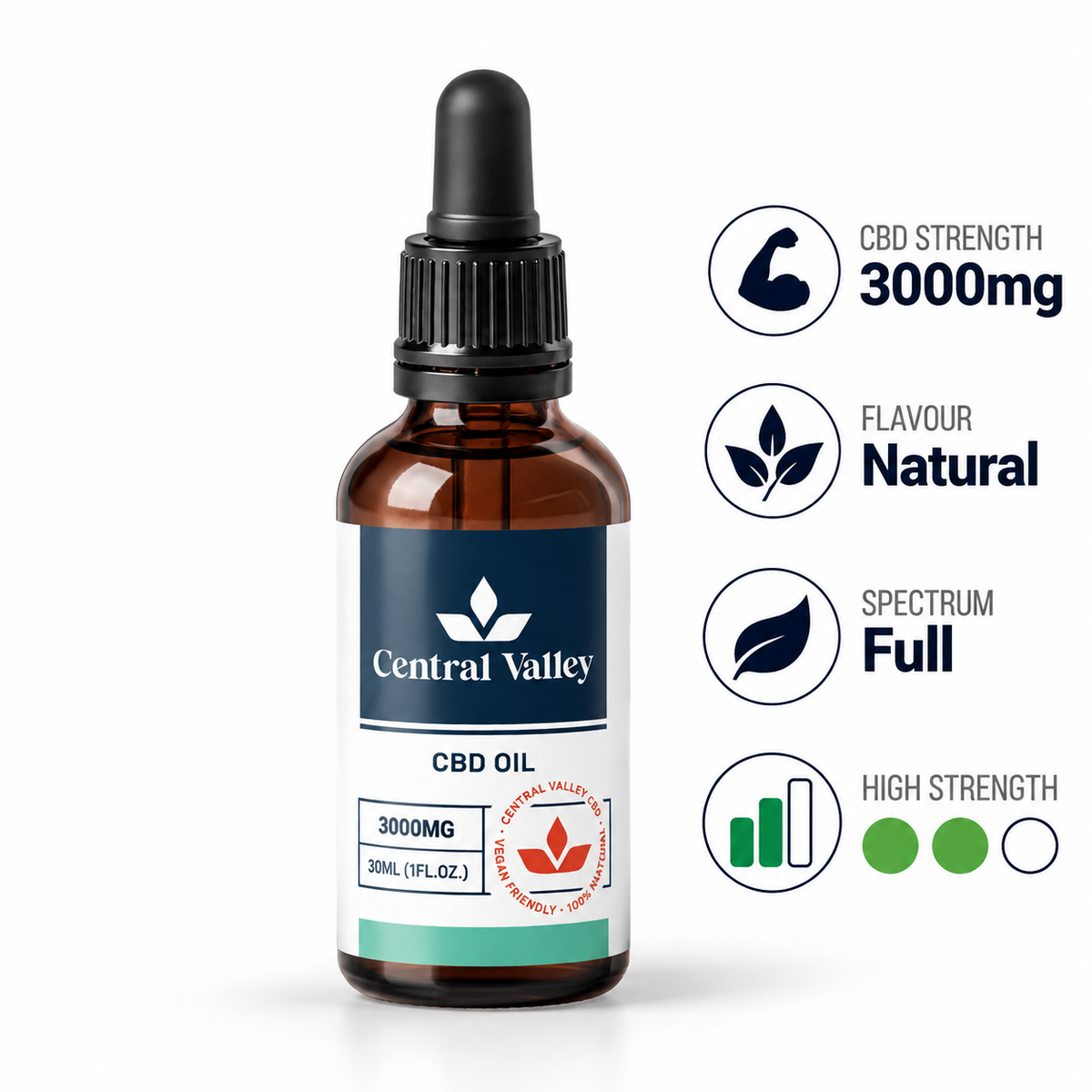 3000mg Full Spectrum CBD Oil – 30ml + Free Grab Bag