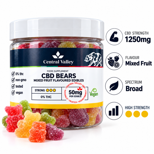 50mg Broad Spectrum CBD Gummies – 25 Gummies