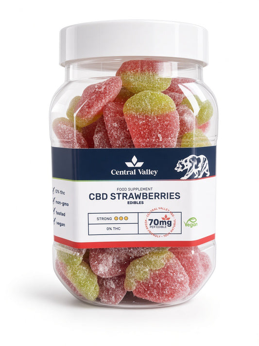 70mg Maximum Strength Strawberry CBD Gummies (Deep Reset)