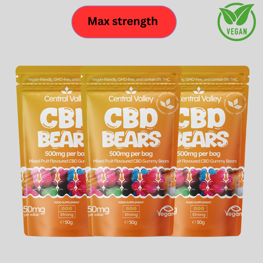 CBD Gummy Bears – 3 for £20 Bundle (1500mg CBD Total)