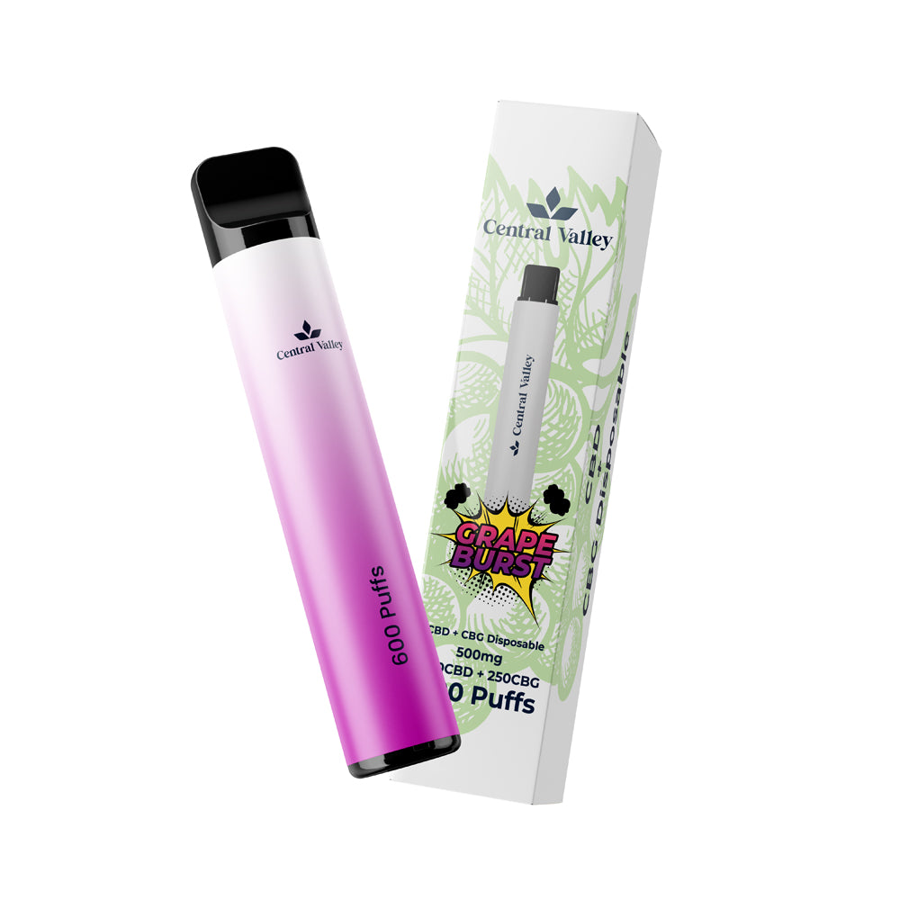 Grape Burst CBD/CBG Disposable Vape (500mg)