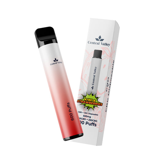 Strawberry Kiwi CBD/CBG Disposable Vape (500mg)