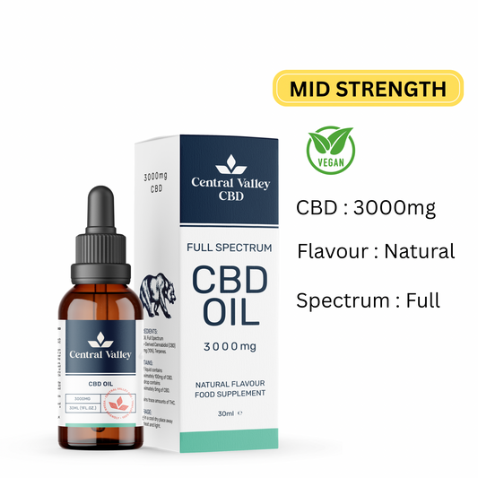 3000 mg Full-Spectrum CBD Oil (10 % CBD, 30 ml) + Free 500mg Broad-Spectrum Gummies Grab bag. Strong Therapeutic Strength