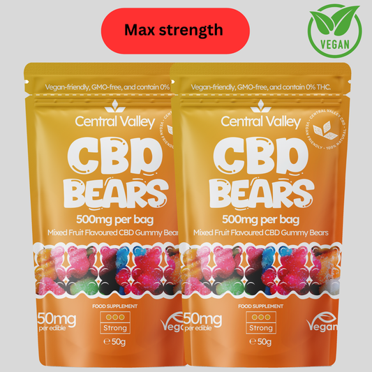 CBD Gummy Bears – 2 for £15 Bundle (1000mg CBD Total)