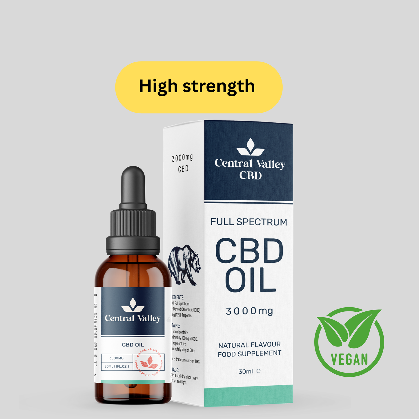 3000mg Full Spectrum CBD Oil – Deep Relief + 500mg grab bag