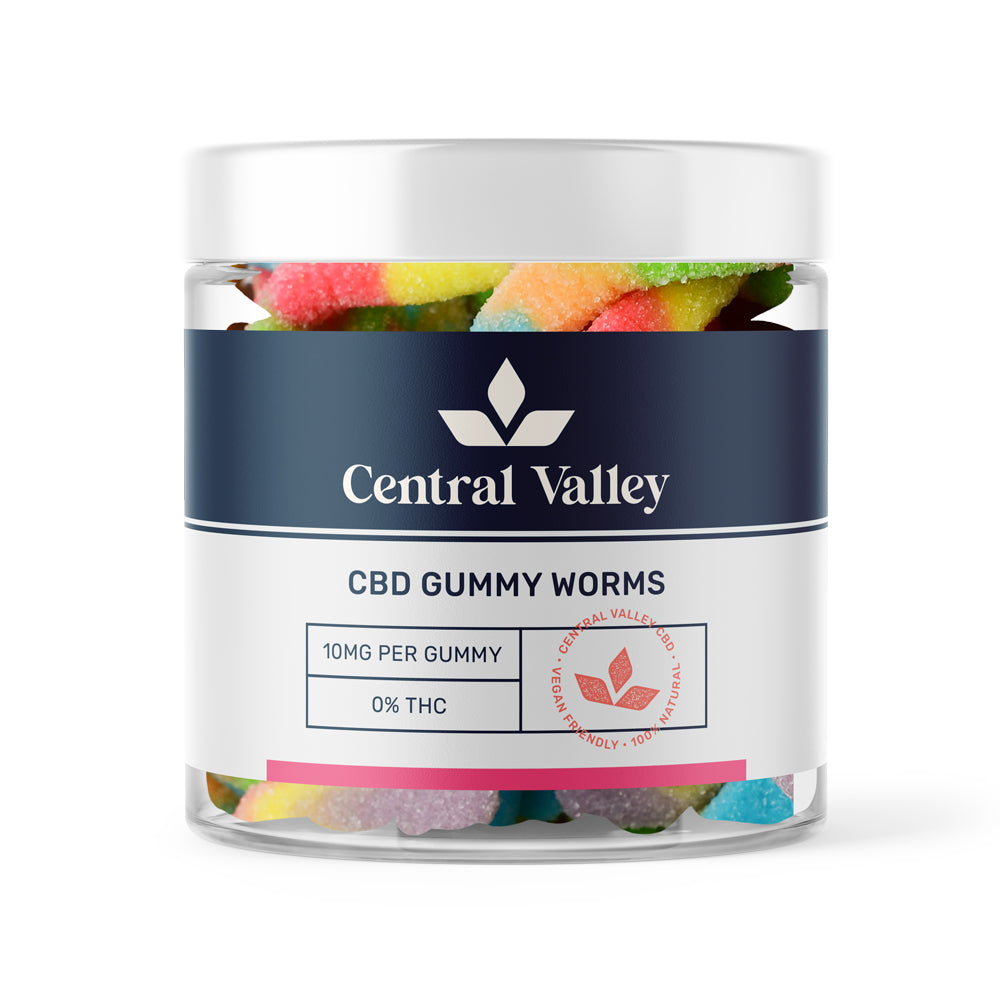 CBD Gummy Worms Small Tub (10mg)