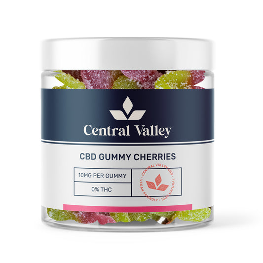 CBD Gummy Cherries Small Tub (10mg)